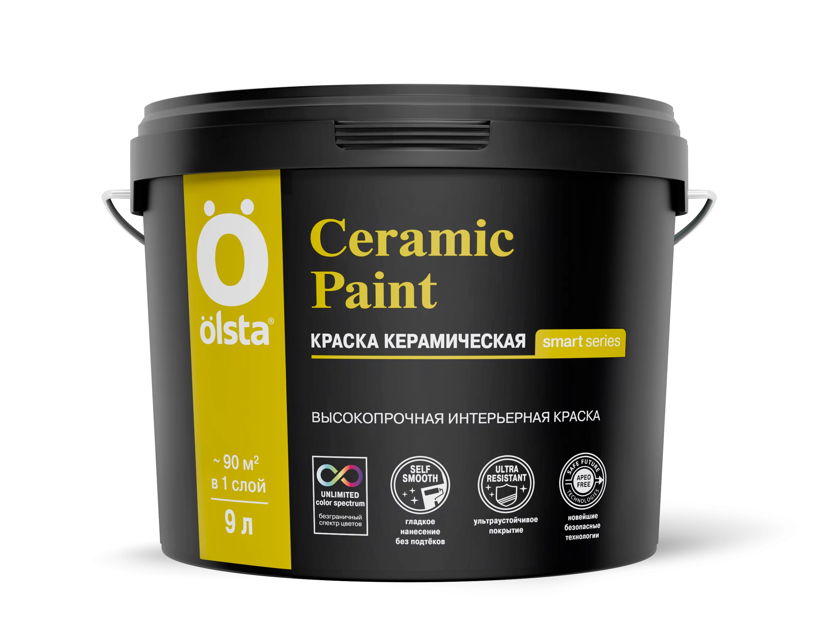 Краска керамическая CERAMIC PAINT OLSTA Белая (2,7 л)