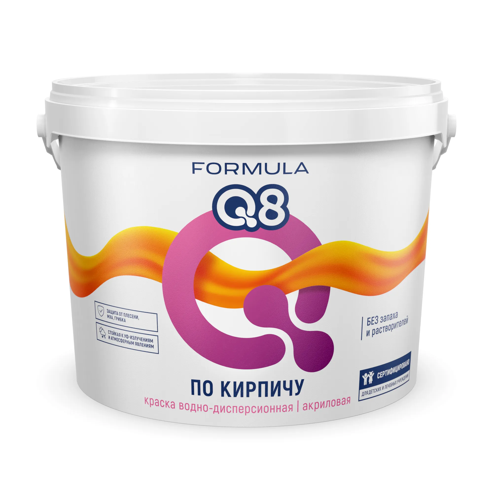 Акриловая краска по кирпичу FORMULA Q8 10 кг Серый FORMULA Q8 в Чебоксарах